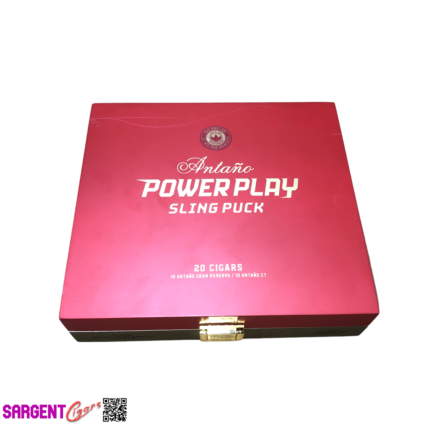 Joya De Nicaragua Power Play Empty Wooden Cigar Box 9.5x8.5x2.25