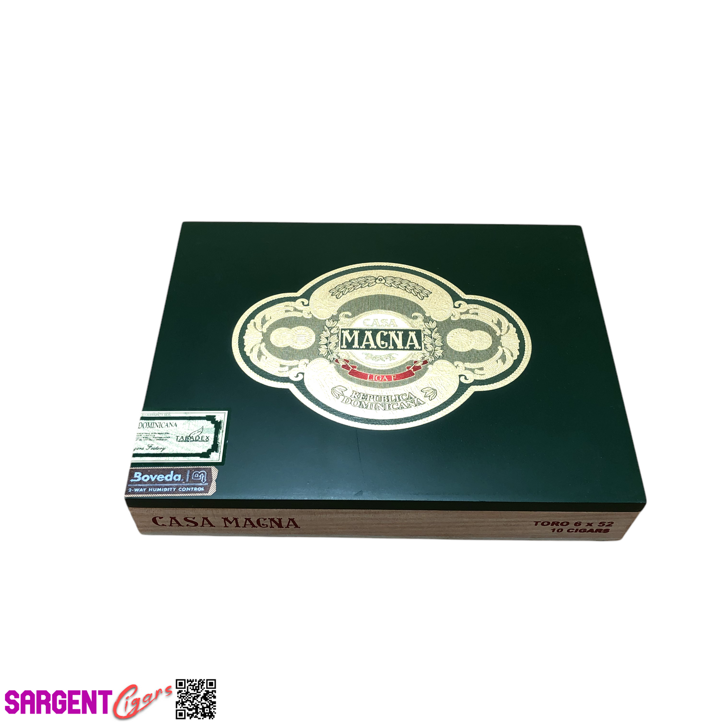 Casa Magna Toro Empty Wooden Cigar Box 9x7x1.5