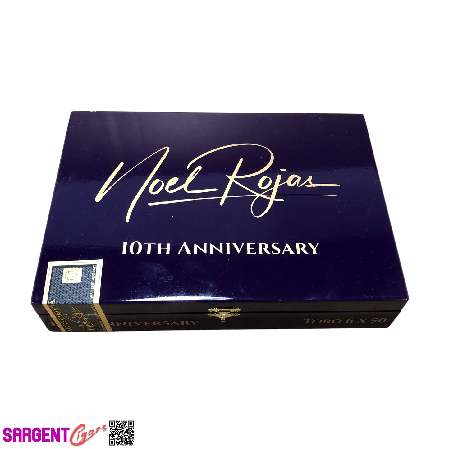 Rojas 10th Anniversary Empty Wooden Cigar Box 10.75x7.5x2