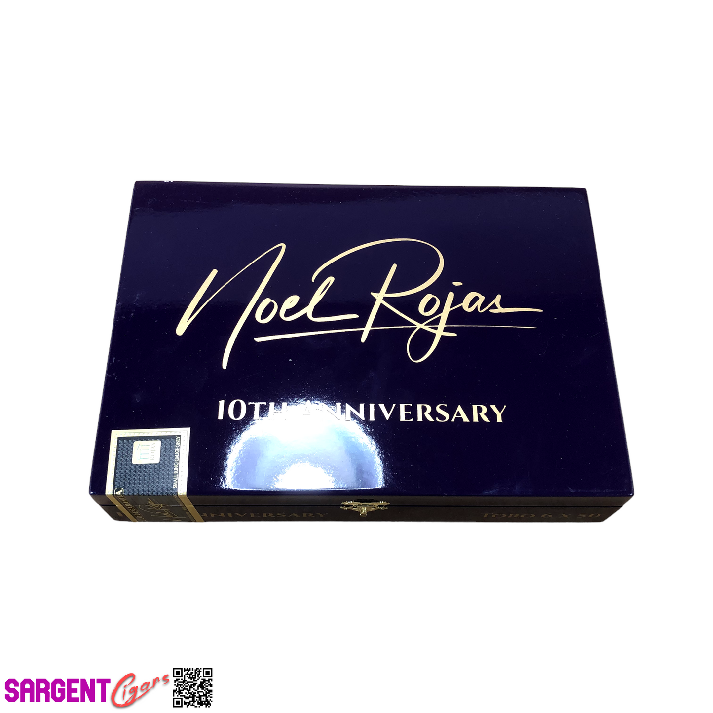 Rojas 10th Anniversary Empty Wooden Cigar Box 10.75x7.5x2