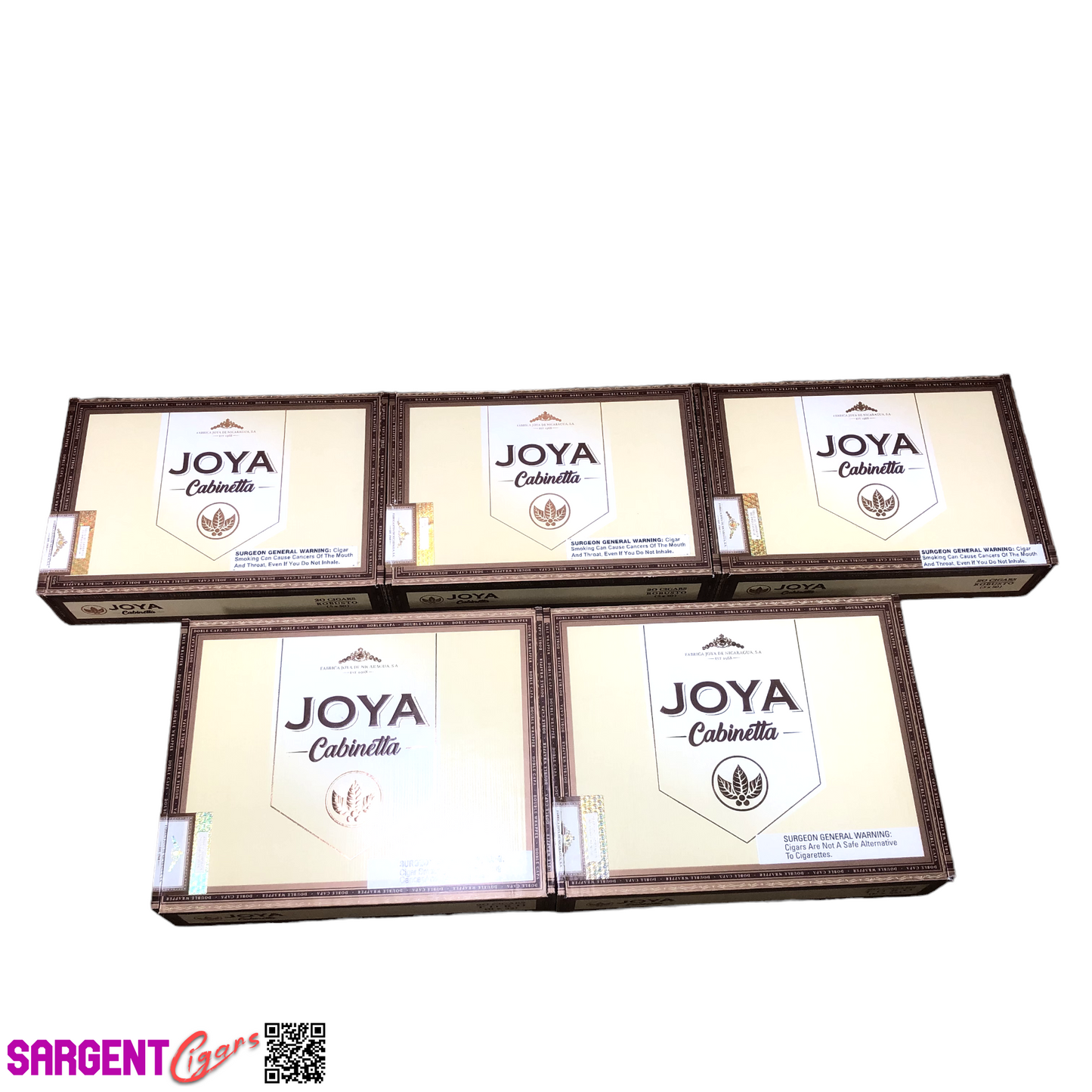 Lot of 5 Joya Empty Cigar Boxes #40
