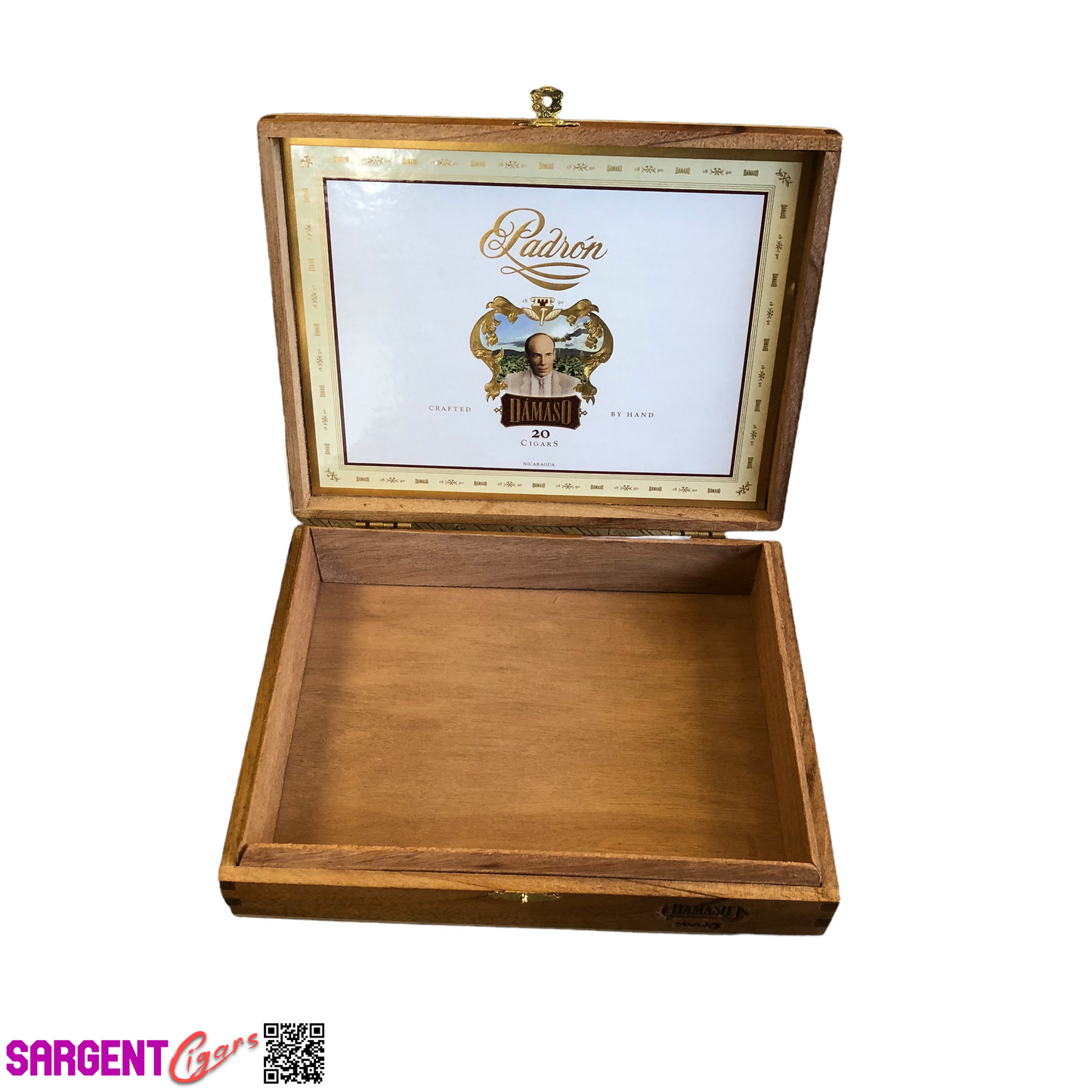 Padron Damaso No15 Empty Wooden Cigar Box 9x7x1.75