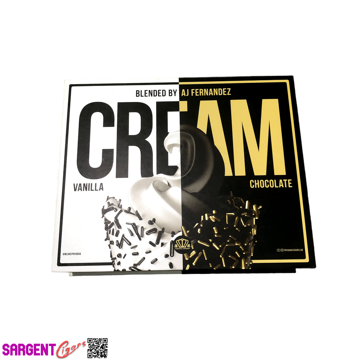 LCA Cream Empty Cigar Box 9x7.5x2.5