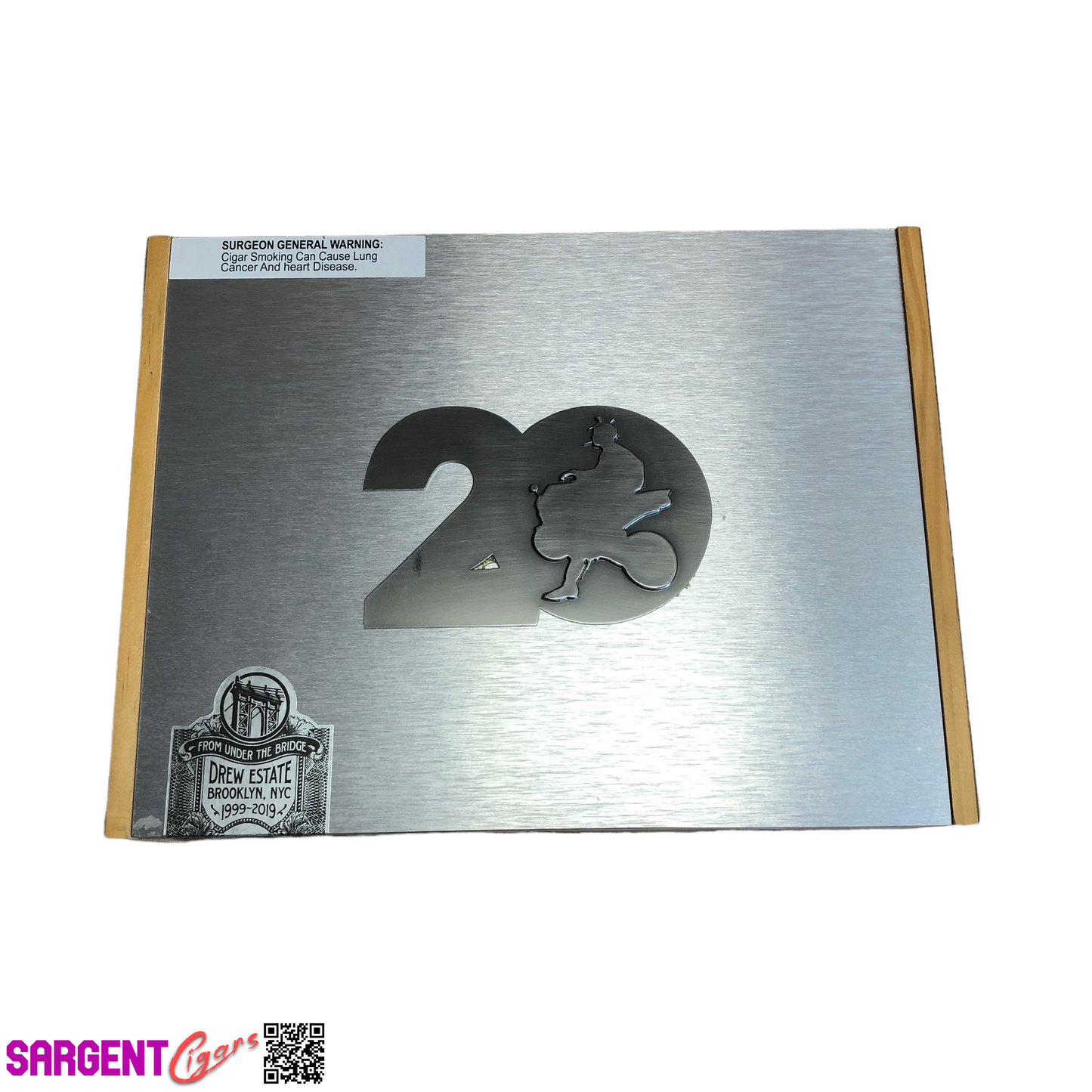 Acid 20th Anniversary Toro Empty Wooden Cigar Box 10.75x8x2.5