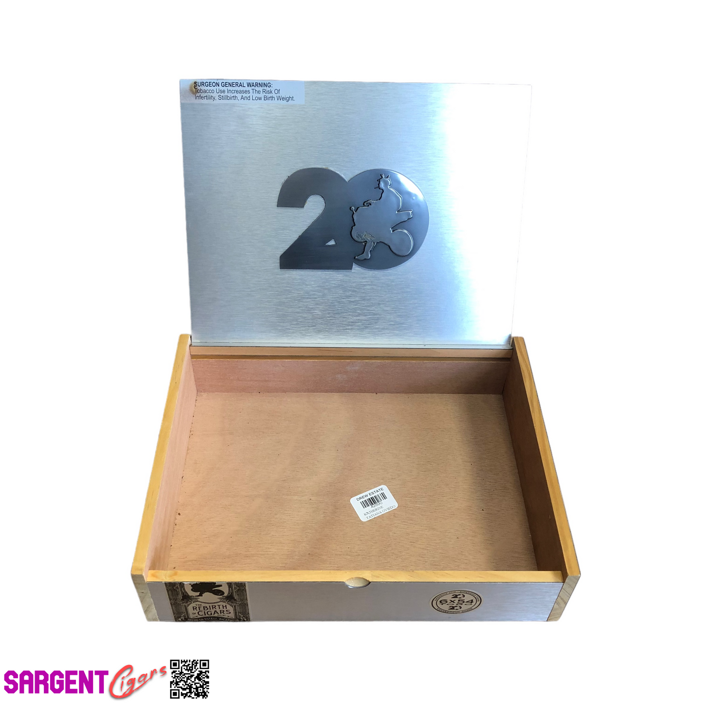 Acid 20th Anniversary Toro Empty Wooden Cigar Box 10.75x8x2.5