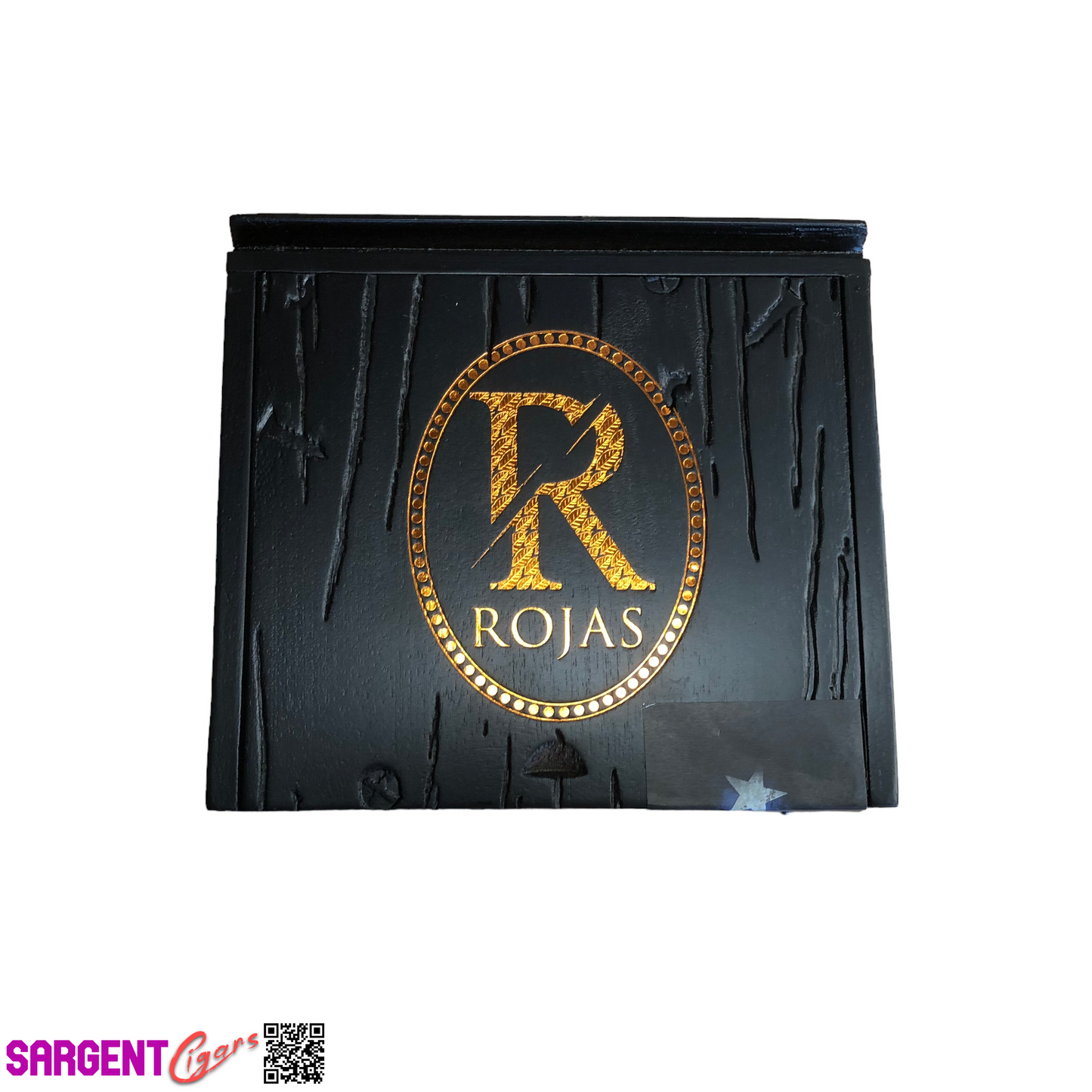 Rojas Robusto Empty Wooden Cigar Box 6.75x6.25x1.75