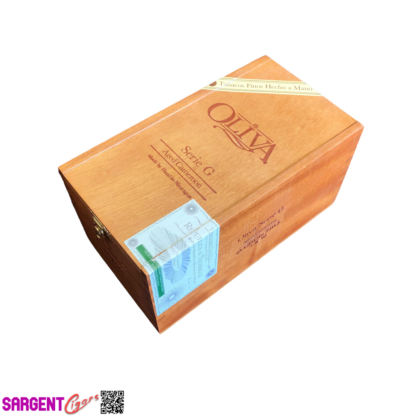 Oliva Serie G Churchill Empty Wooden Cigar Box 4.5x7.75x4