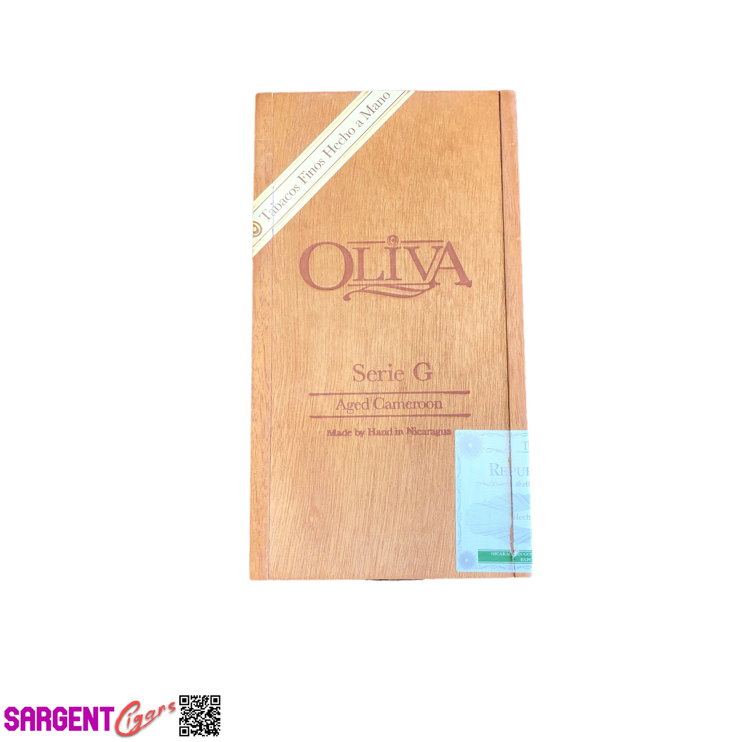 Oliva Serie G Churchill Empty Wooden Cigar Box 4.5x7.75x4