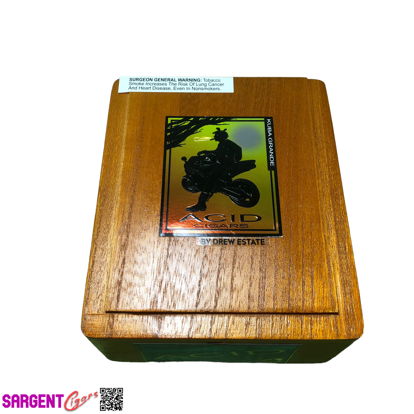 Acid Kuba Grande Empty Wooden Cigar Box 6.5x8x3.5 (1)