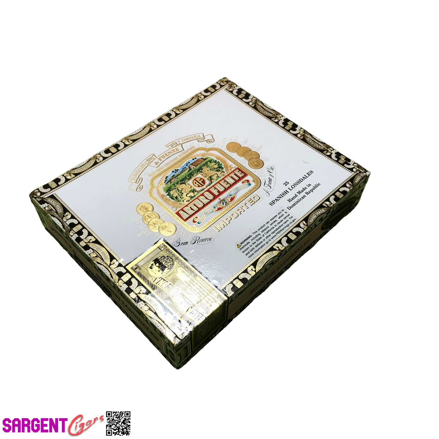 Arturo Fuente Chateau Lonsdales Empty Cigar Box 9x7x2