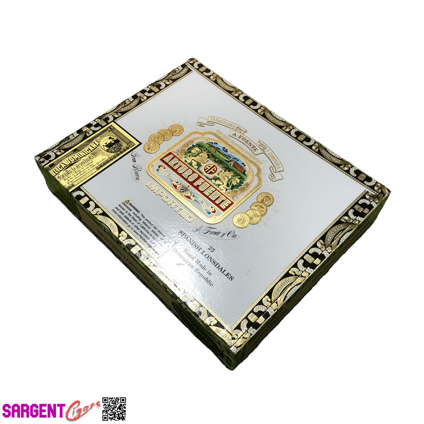 Arturo Fuente Chateau Lonsdales Empty Cigar Box 9x7x2