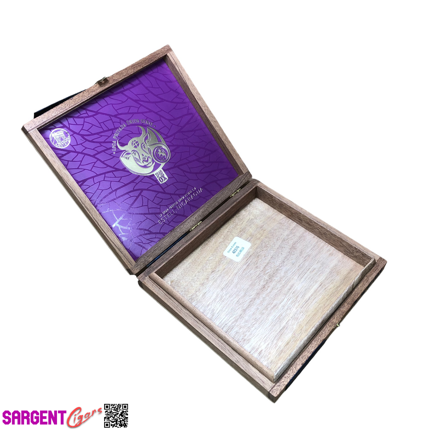 Liga Privada Year of the Ox Empty Wooden Cigar Box 7.75x7.5x1.25