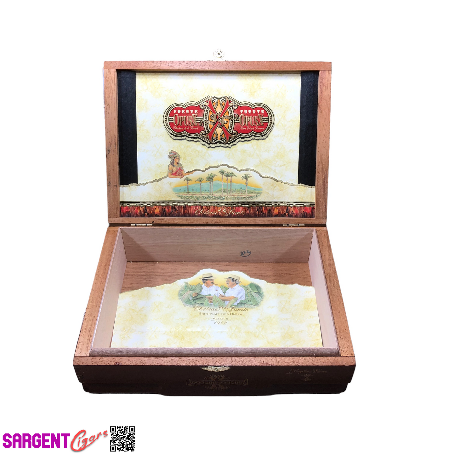 Arturo Fuente Opus X Perfection X Empty Wooden Cigar Box 10.25x7.5x3