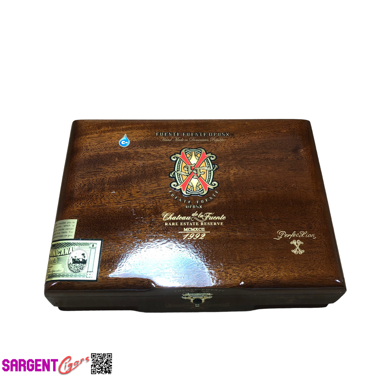 Arturo Fuente Opus X Perfection X Empty Wooden Cigar Box 10.25x7.5x3