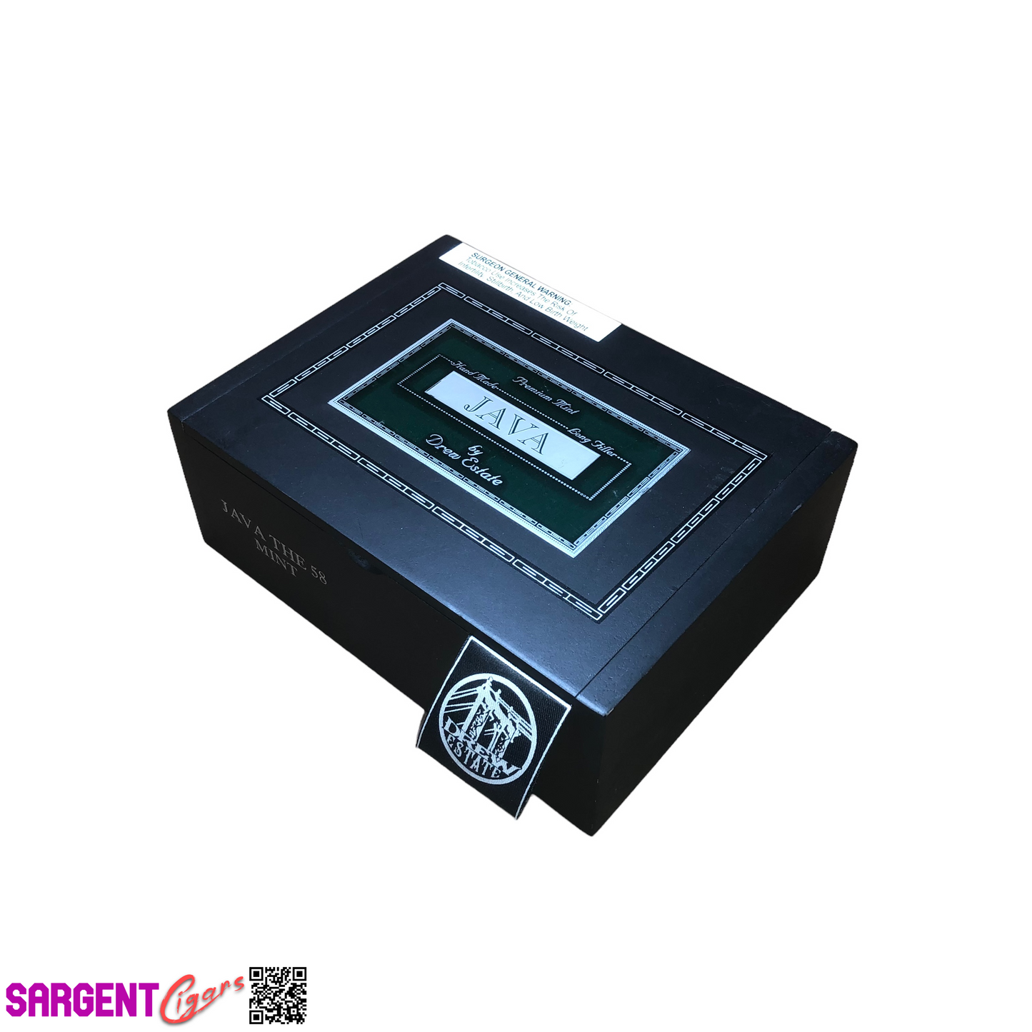 Java 58 Empty Wooden Cigar Box 8.25x6.25x3