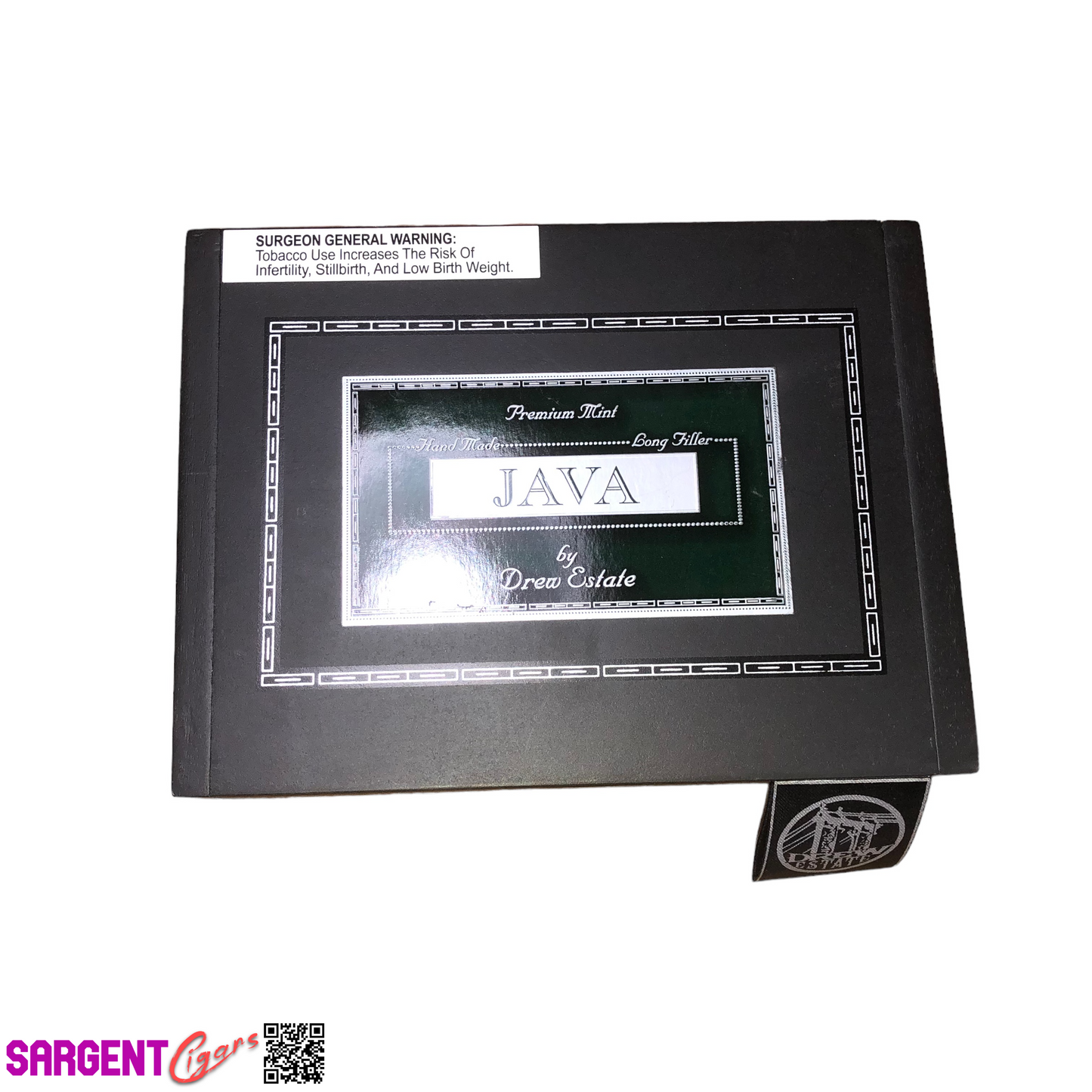 Java 58 Empty Wooden Cigar Box 8.25x6.25x3