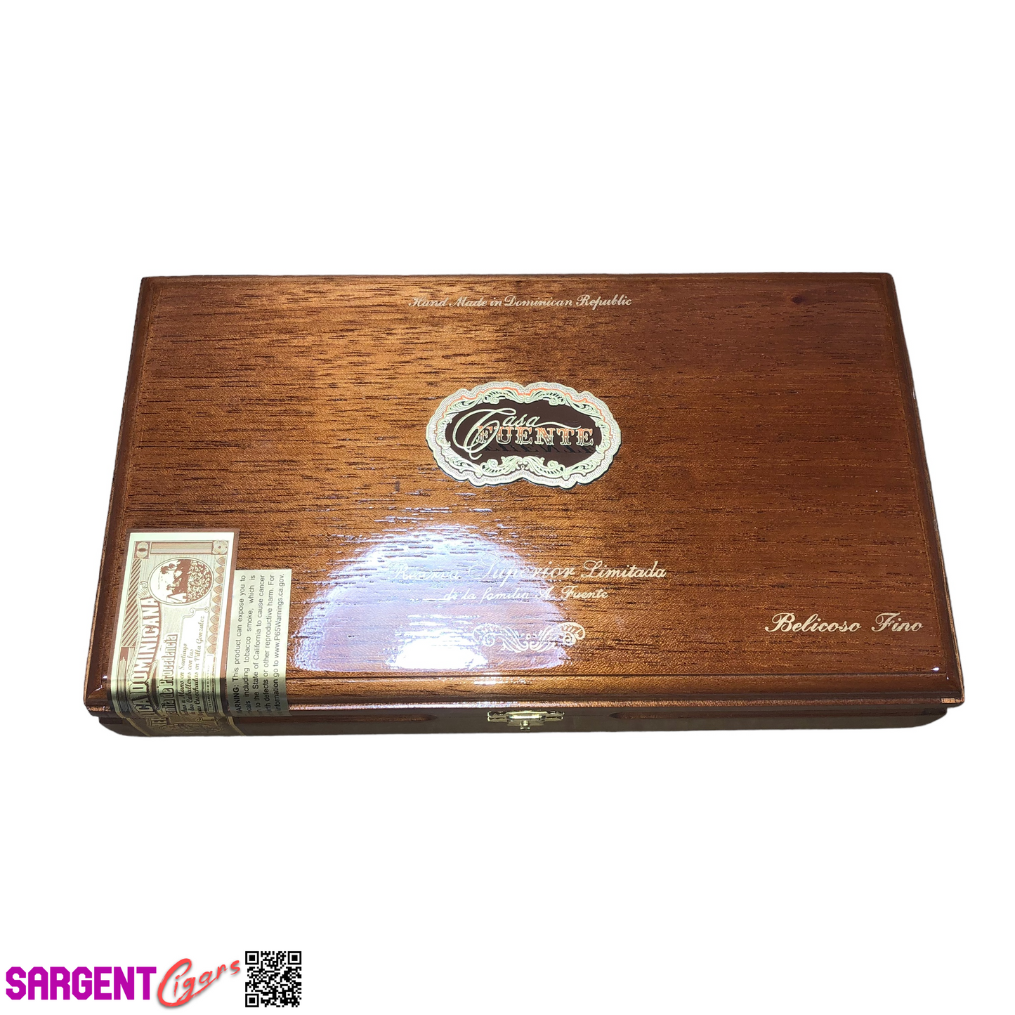 Arturo Fuente Casa Belicoso Empty Wooden Cigar Box 11.5x6.75x2.5