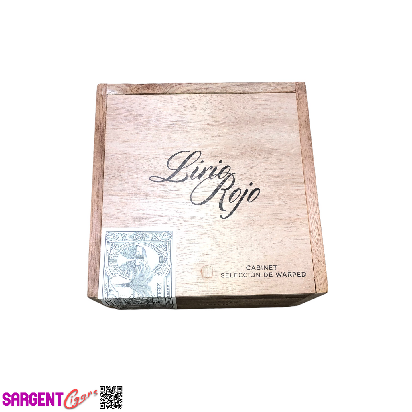 Rojas Lirio Rojo Empty Wooden Cigar Box 6.25x6.5x4.5