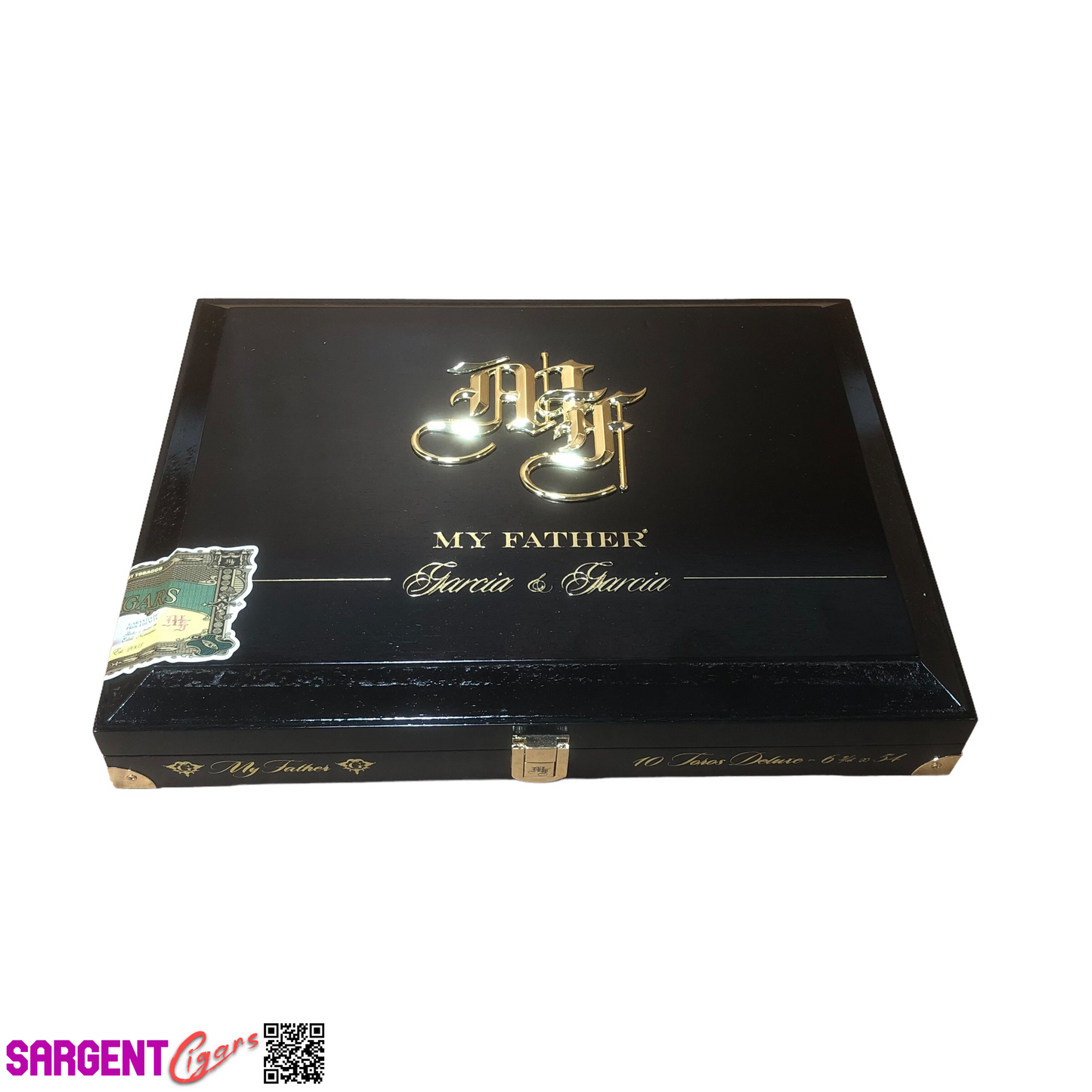 My Father Cigars Garcia & Garcia Empty Wooden Cigar Box 12.25x9.25x2