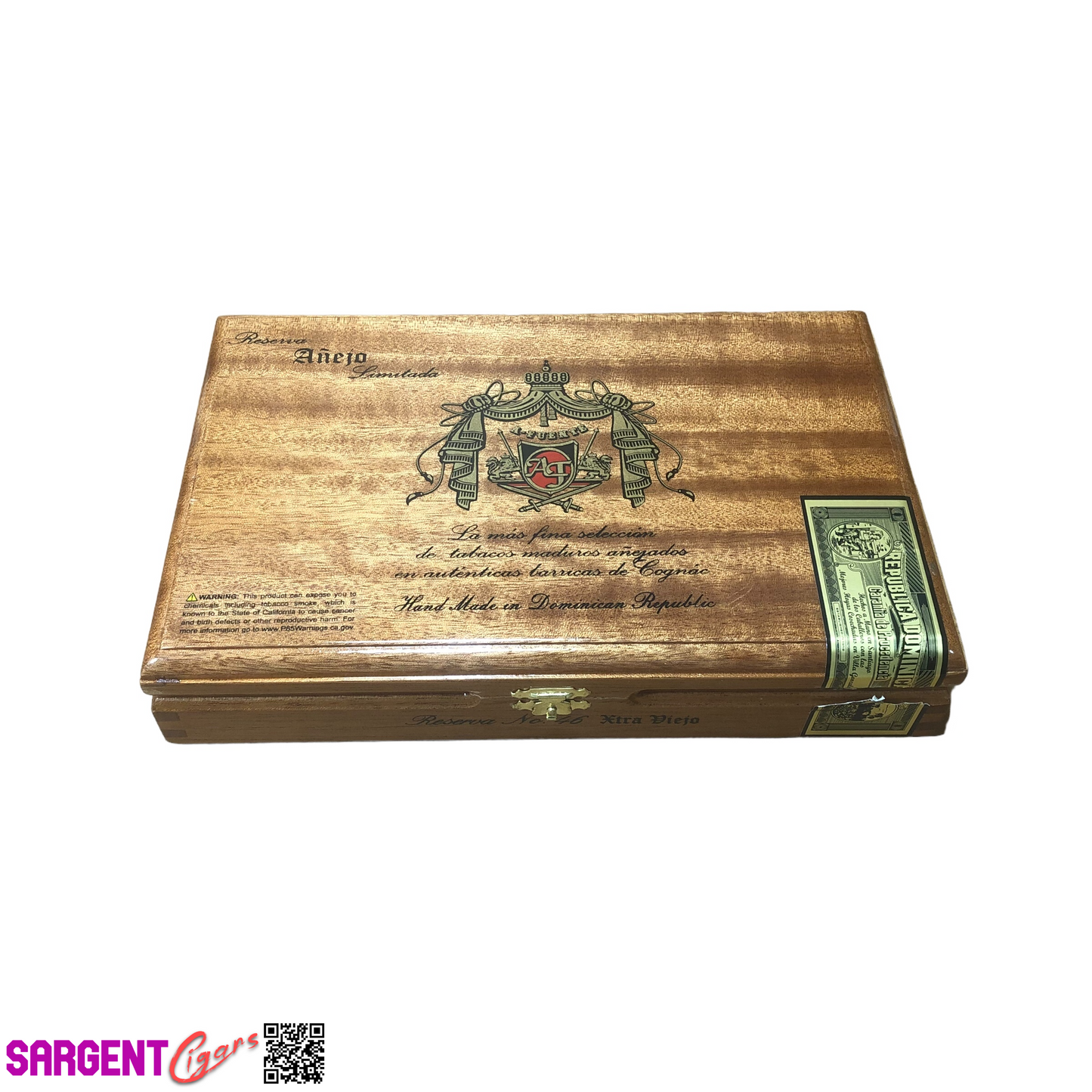 Arturo Fuente Anejo No46 Empty Wooden Cigar Box 10.25x6.5x2