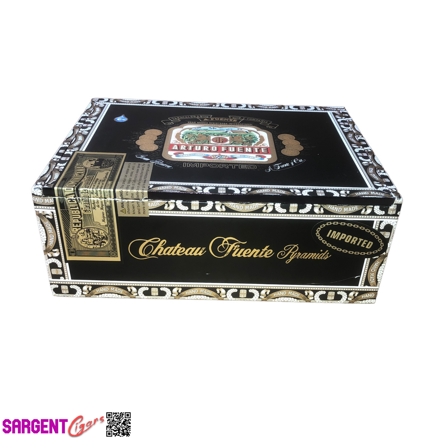 Arturo Fuente Chateau Pyramids Empty Cigar Box 9x6.75x3.25