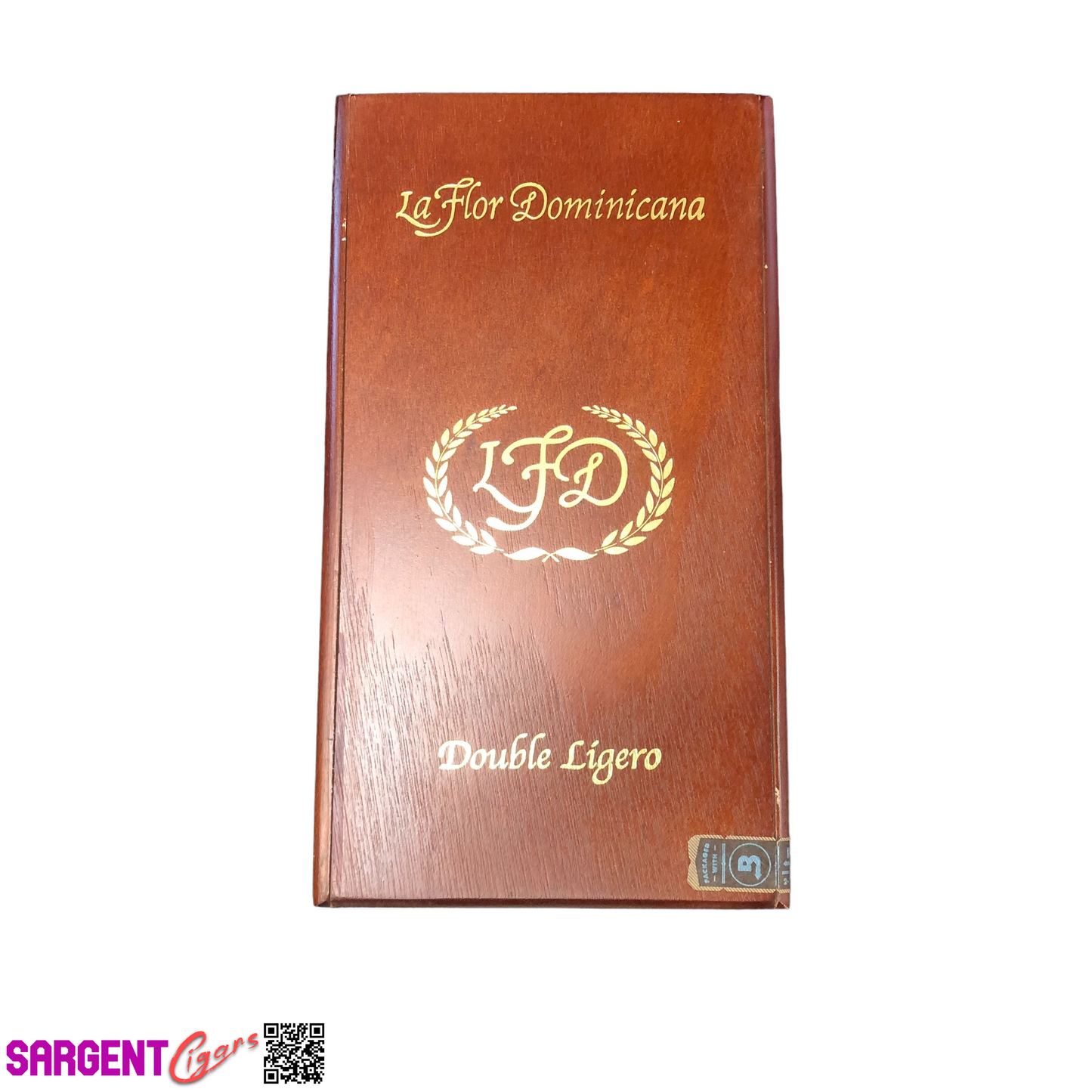 LFD Double Ligero Digger Empty Wooden Cigar Box 5.5x9x4