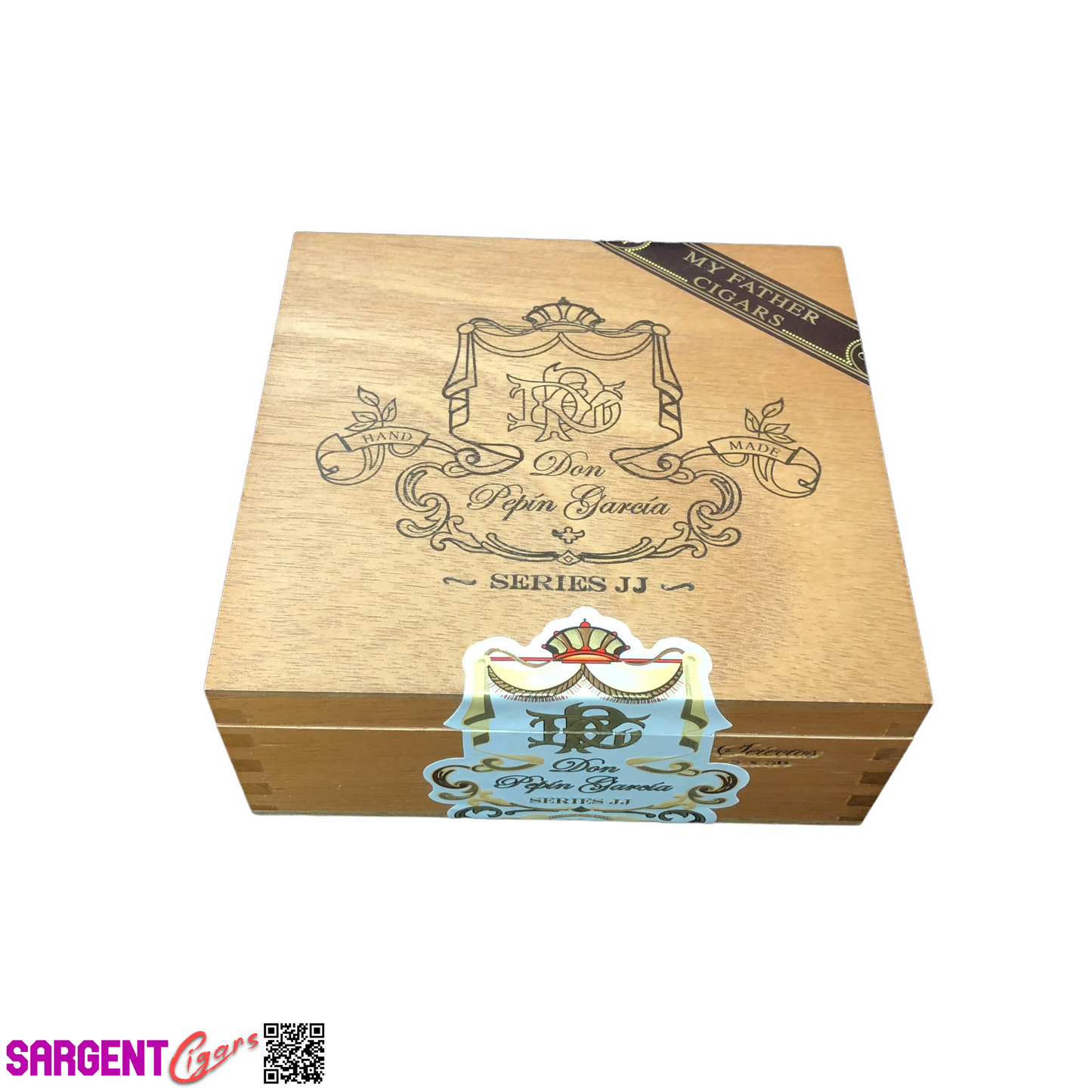 Don Pepin Garcia JJ Selectos Empty Wooden Cigar Box 6.25x6x2.75