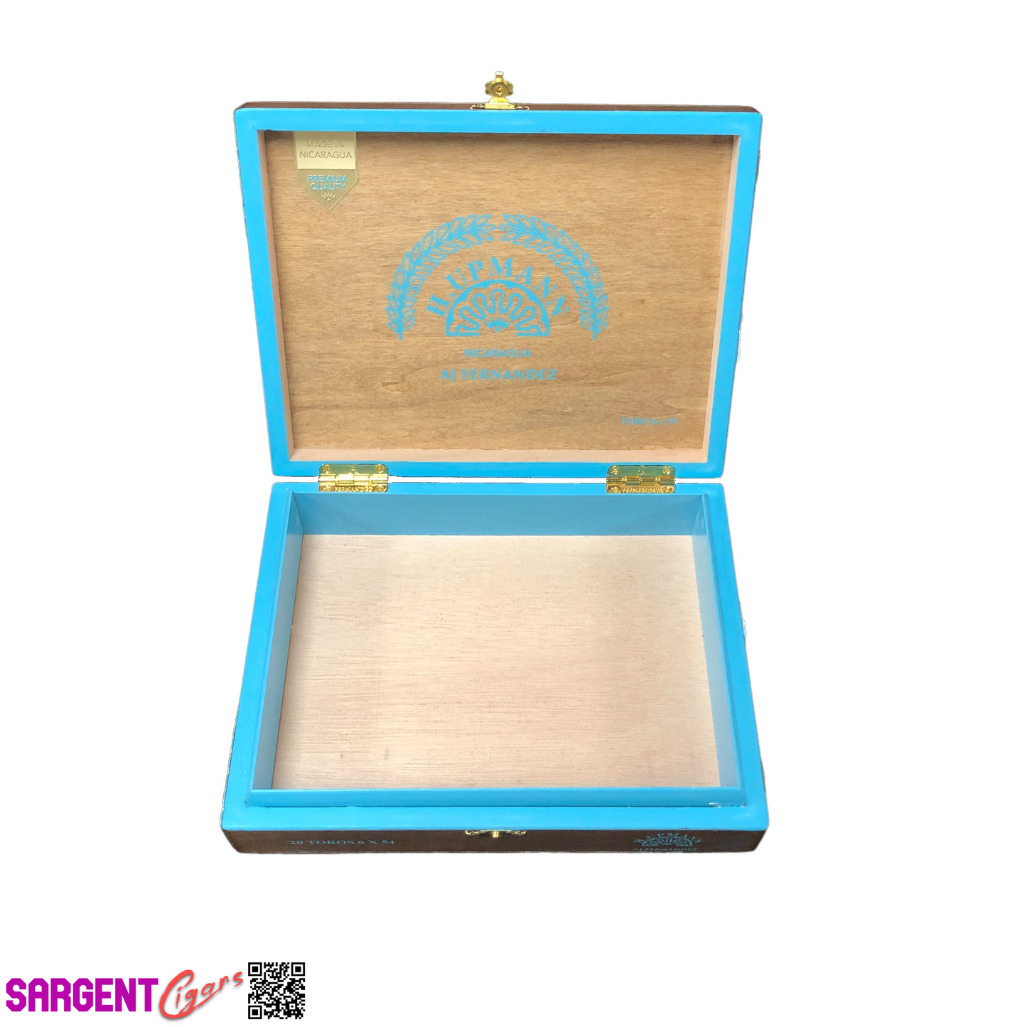 H Upmann Nicaragua Toro Empty Wooden Cigar Box 9.5x7.25x2