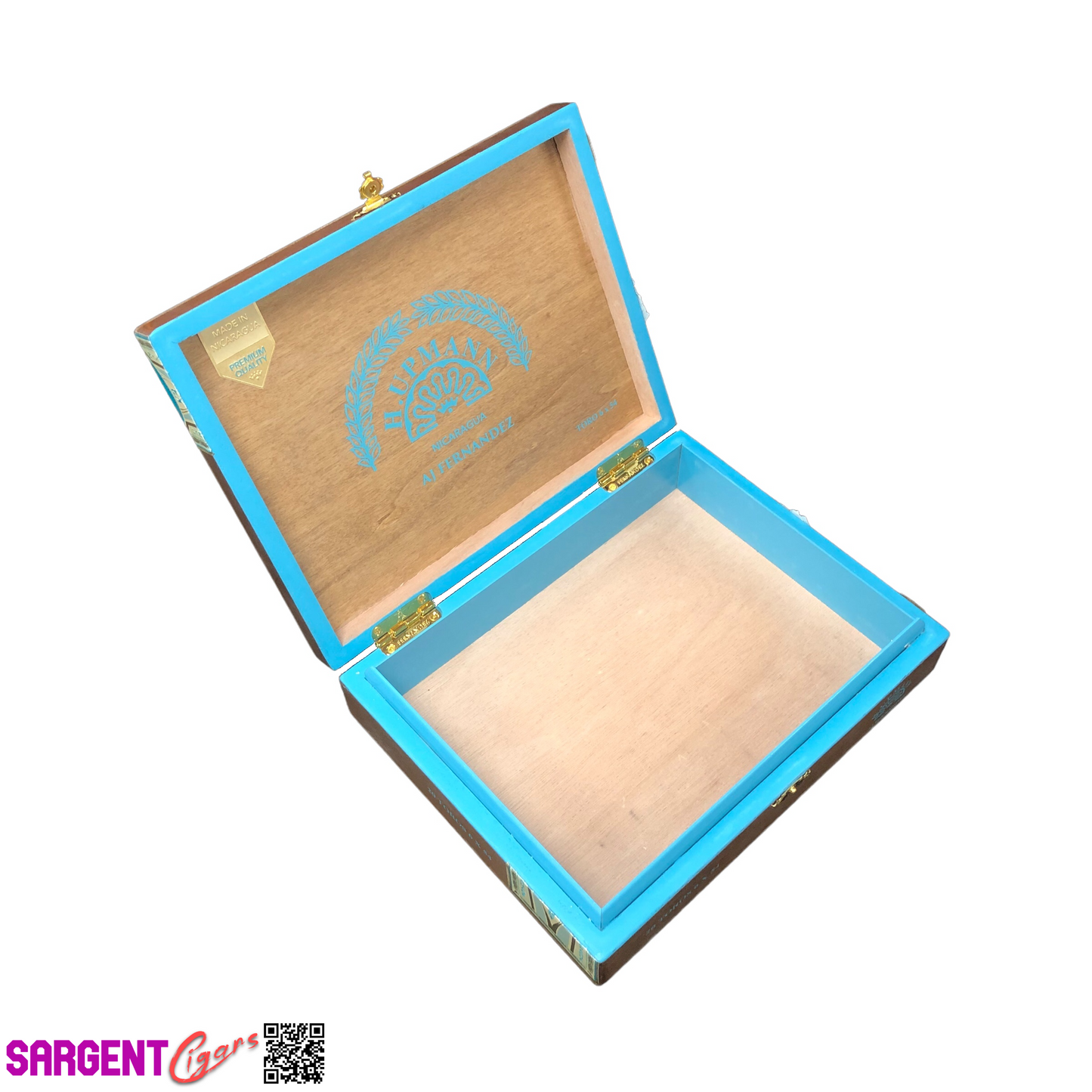 H Upmann Nicaragua Toro Empty Wooden Cigar Box 9.5x7.25x2