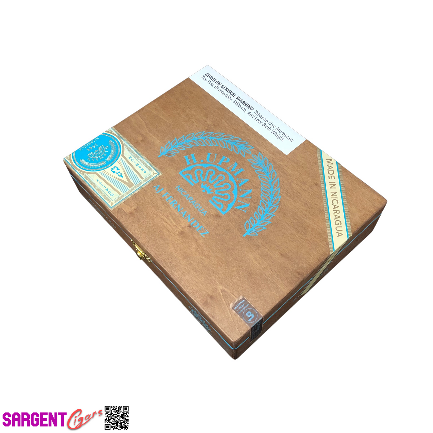 H Upmann Nicaragua Toro Empty Wooden Cigar Box 9.5x7.25x2