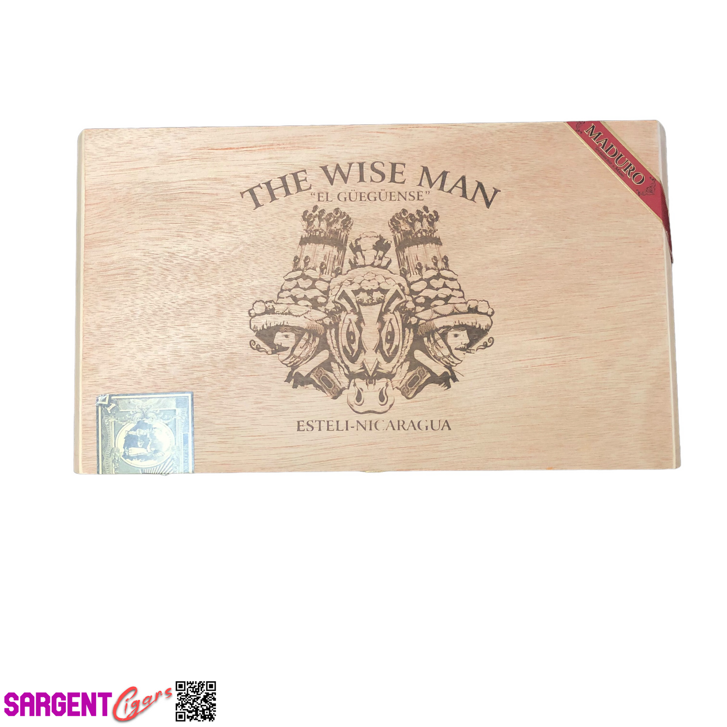 The Wise Man Macho Raton Empty Wooden Cigar Box 12x6.75x2