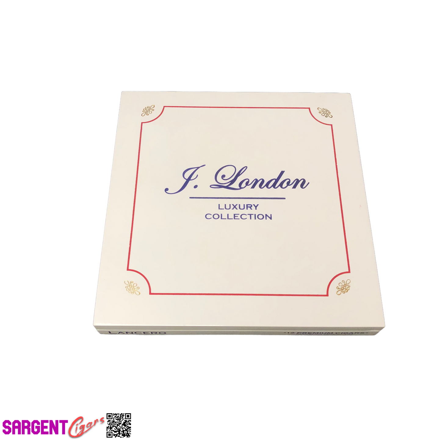 J London Luxury Collection Lancero Empty Wooden Cigar Box 8.25x8.5x1