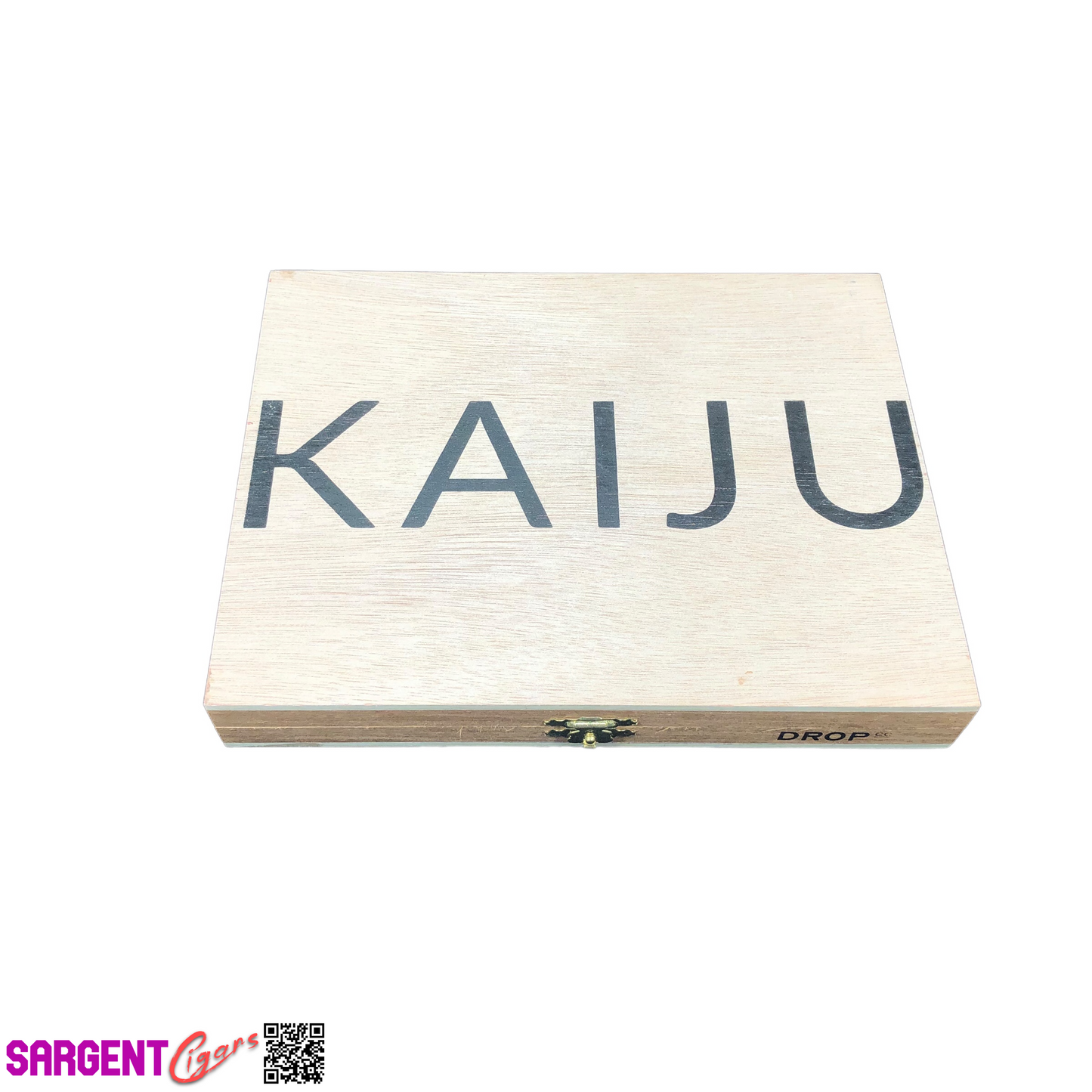 Warped Cigars Kaiju Empty Wooden Cigar Box 8.25x6.5x1.25