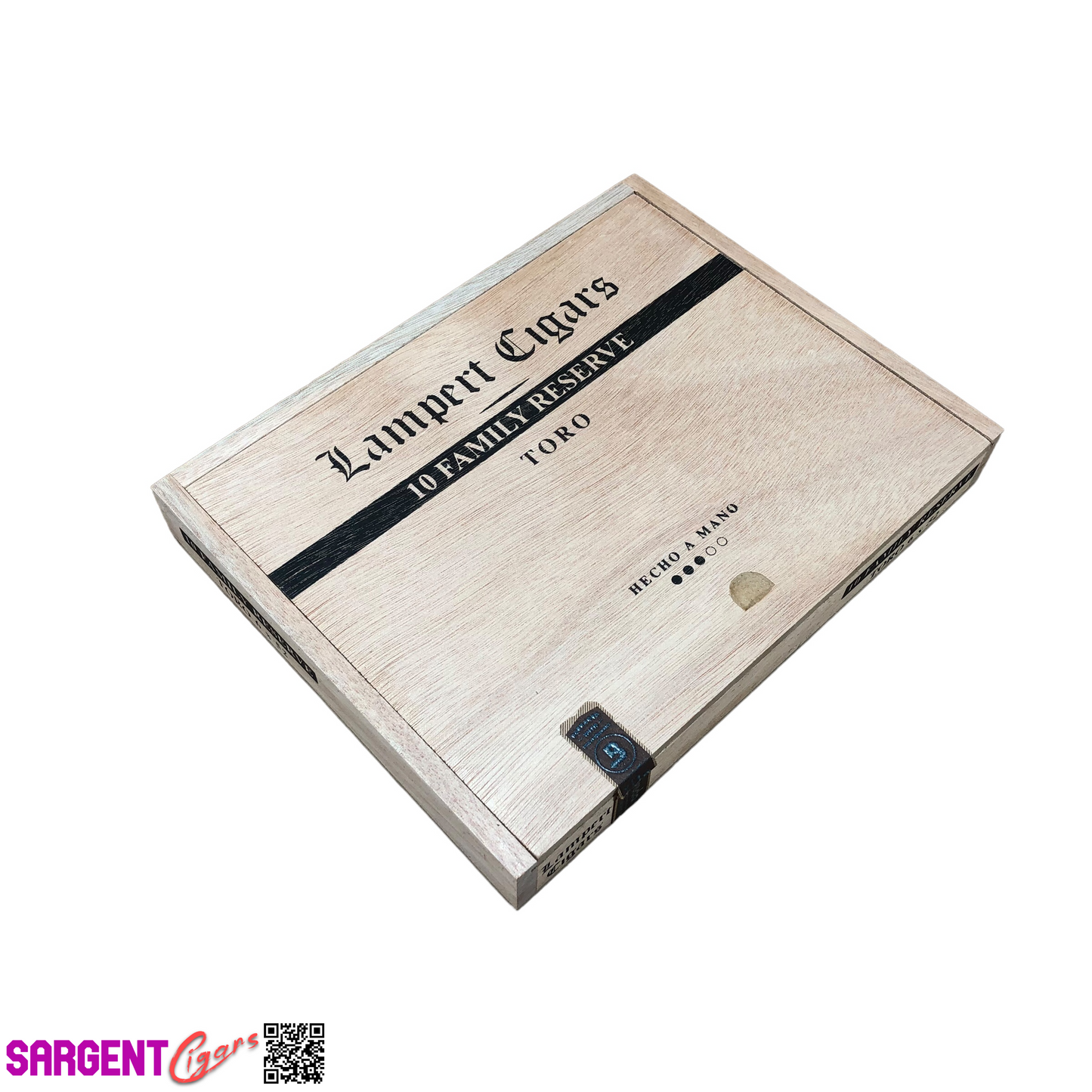 Lampert Toro Empty Wooden Cigar Box 8.75x6.75x1.25