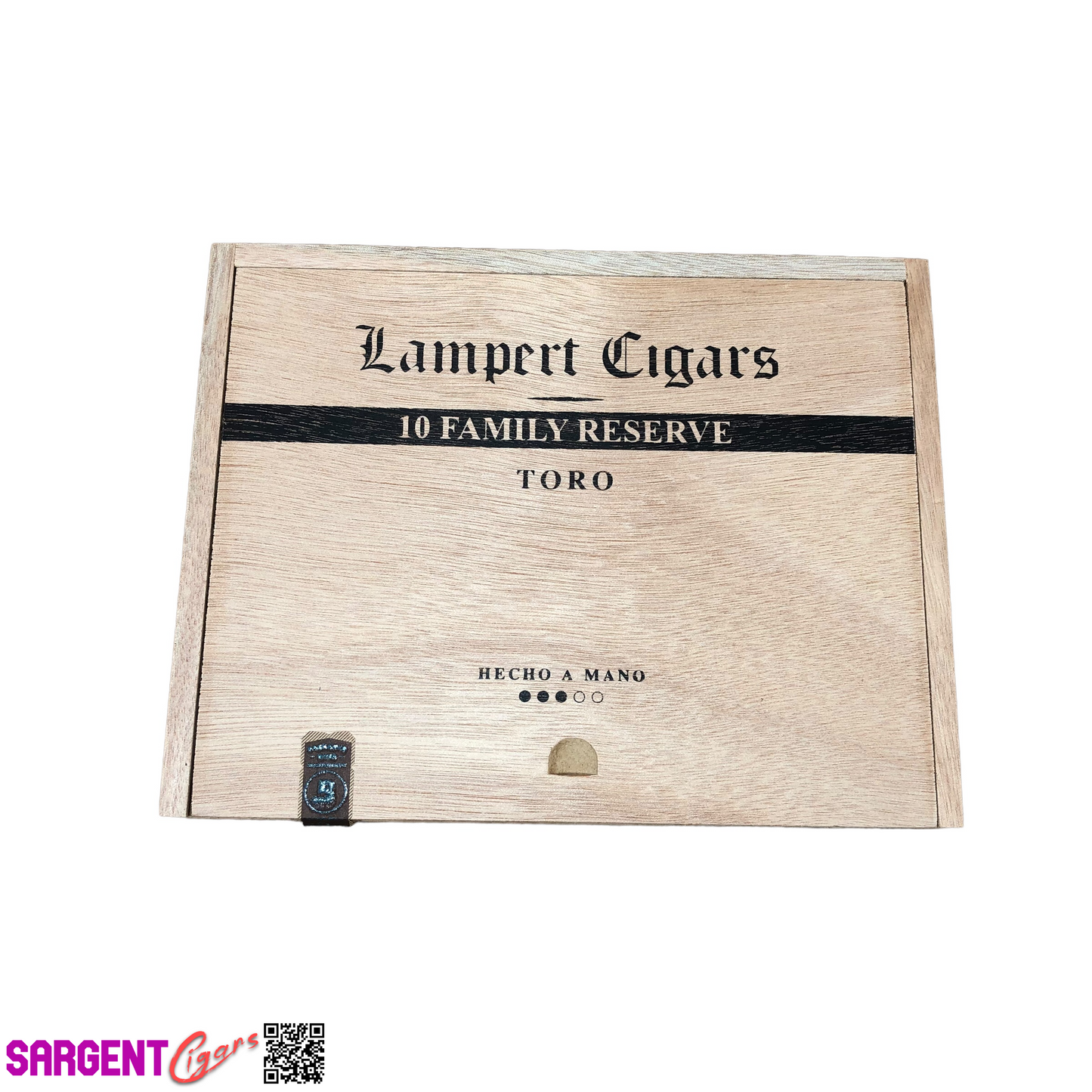 Lampert Toro Empty Wooden Cigar Box 8.75x6.75x1.25