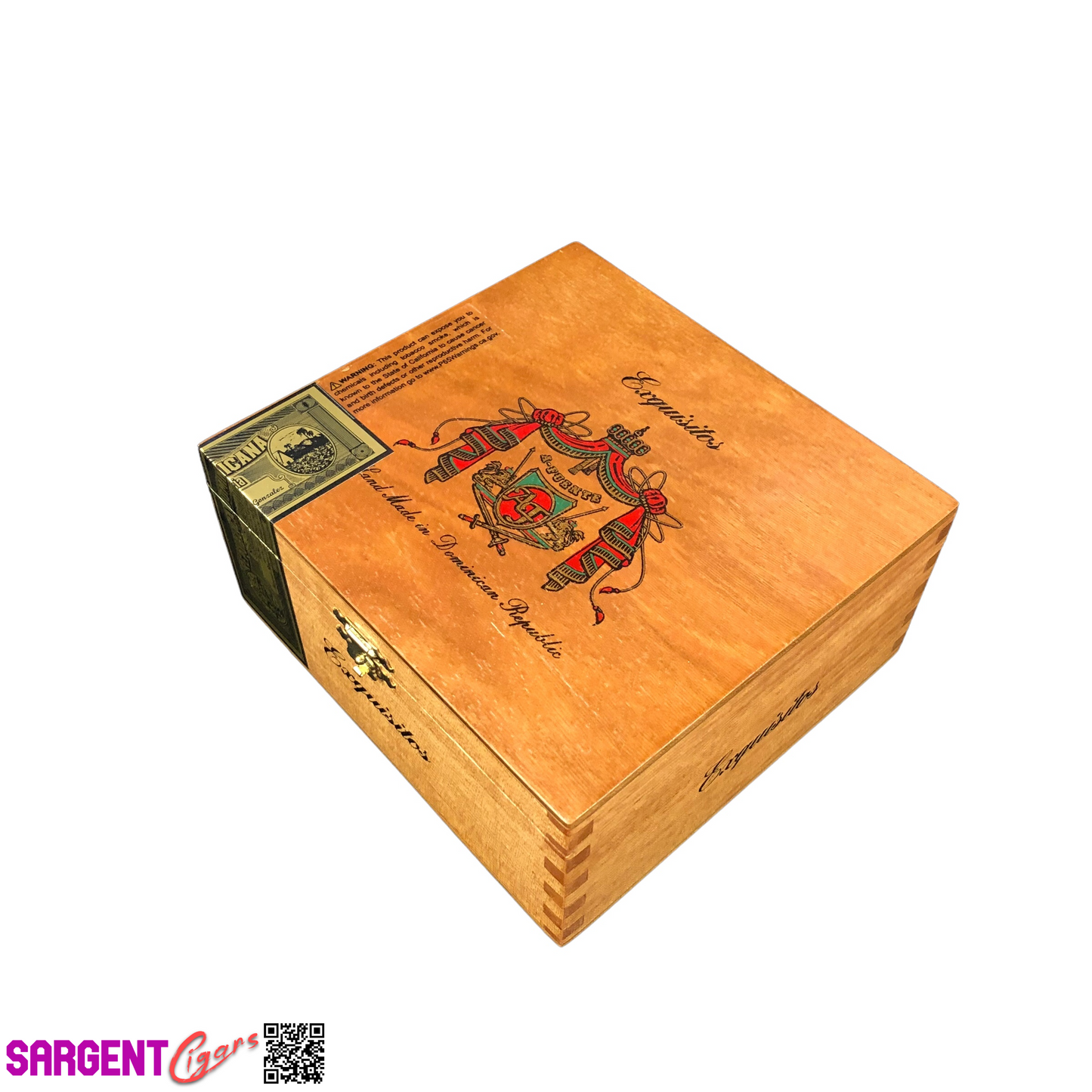 Arturo Fuente Exquisitos Empty Wooden Cigar Box 6.25x5.75x2.75