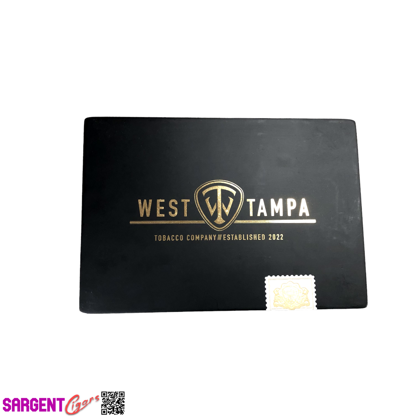 West Tampa Black Gigante Empty Wooden Cigar Box 10.25x7x2.25