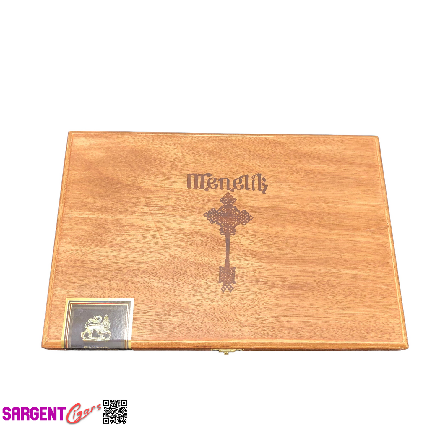 Menelik Toro Empty Wooden Cigar Box 11.5x7.5x1.25