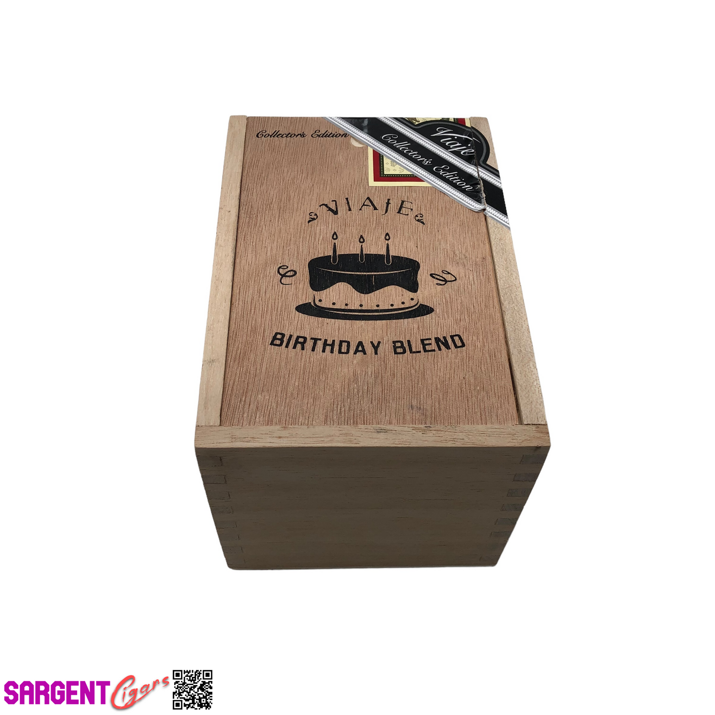 Viaje Birthday Blend Empty Wooden Cigar Box 5x7.25x4.75