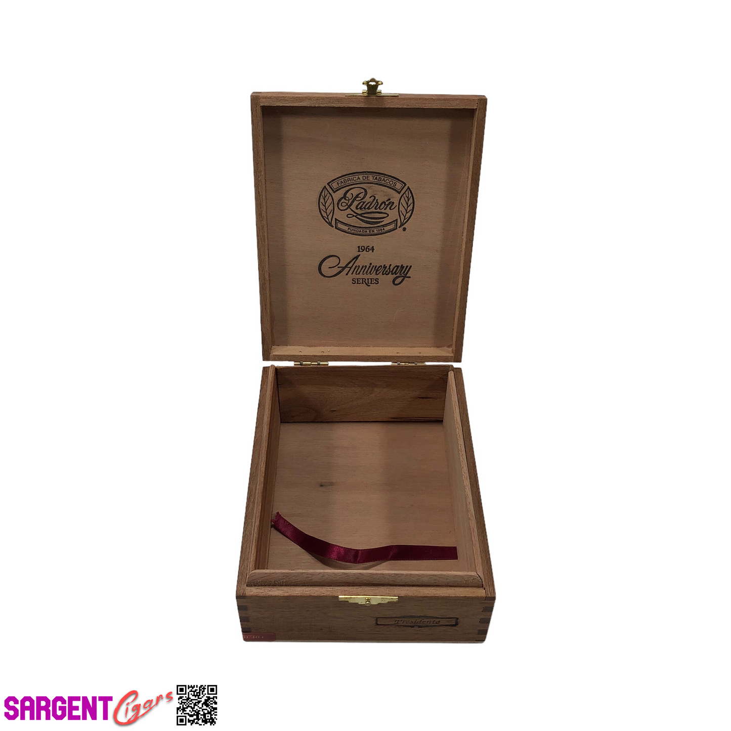 Padron Presidente Empty Wooden Cigar Box 5.75x7.5x2.75