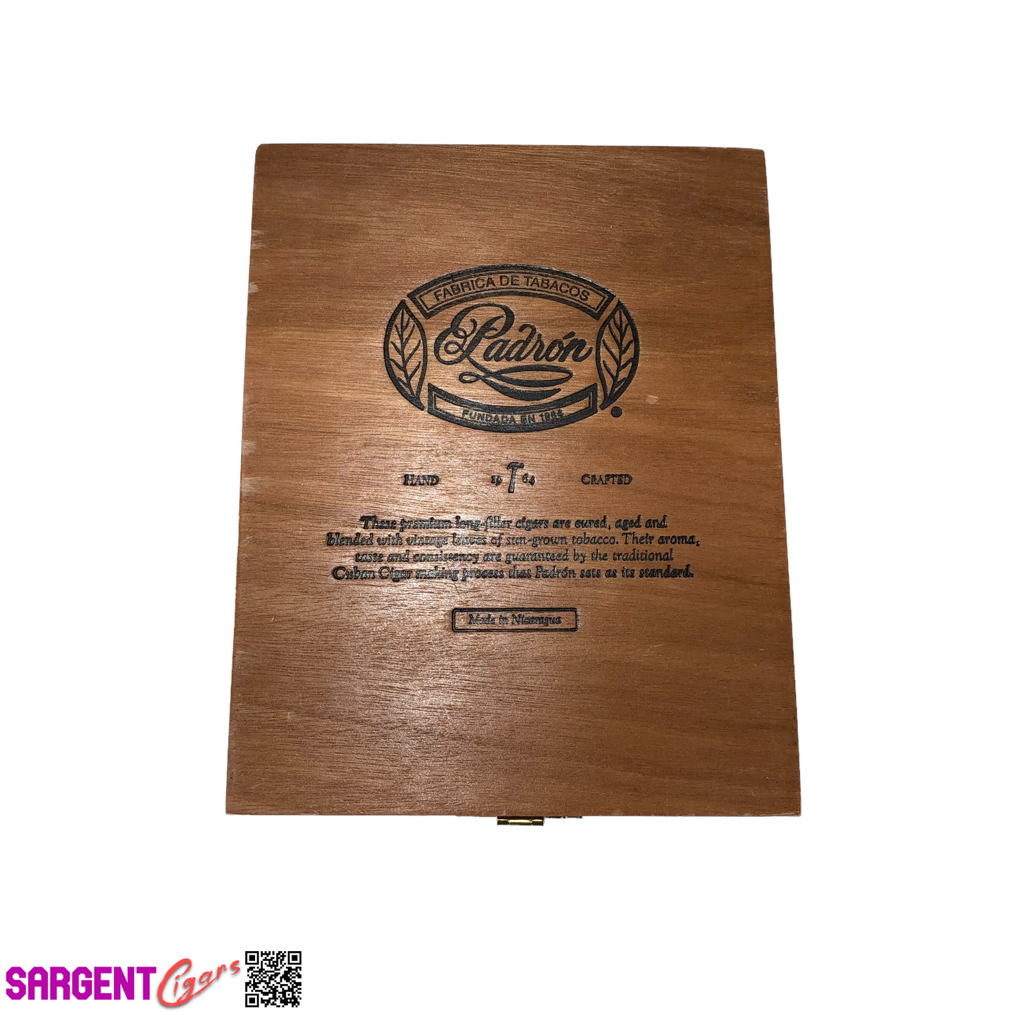 Padron Presidente Empty Wooden Cigar Box 5.75x7.5x2.75