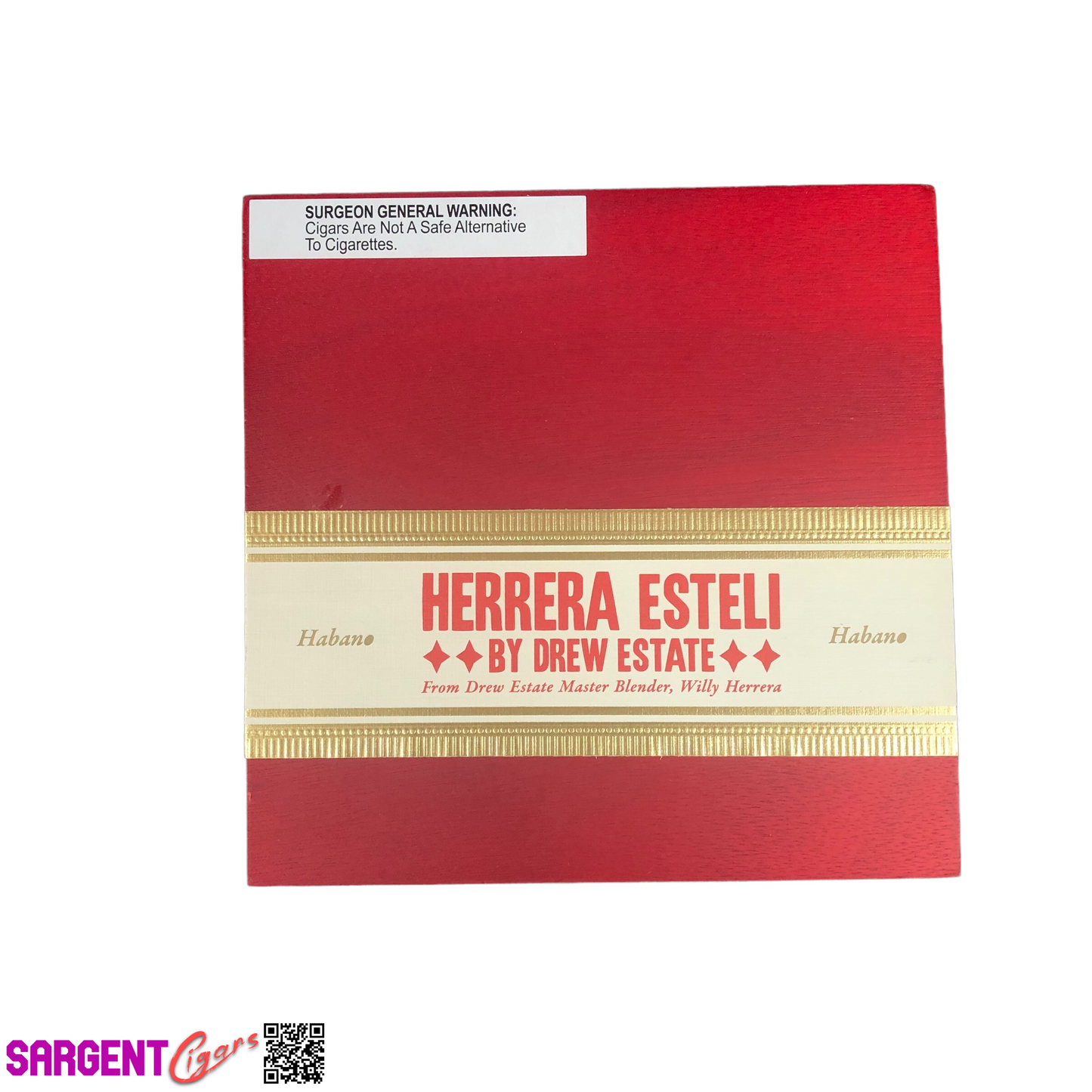 Herrera Esteli Hab Lonsdale Empty Wooden Cigar Box 7.5x7x2.5