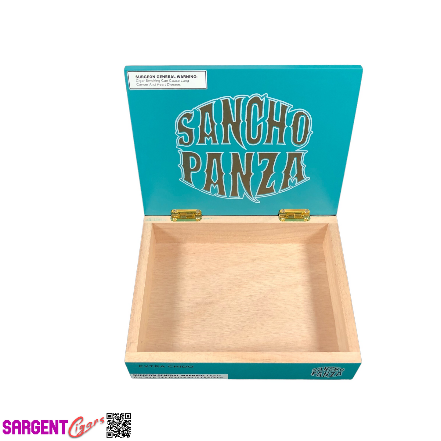 Sancho Panza Extra Chido Empty Wooden Cigar Box 9x7x2