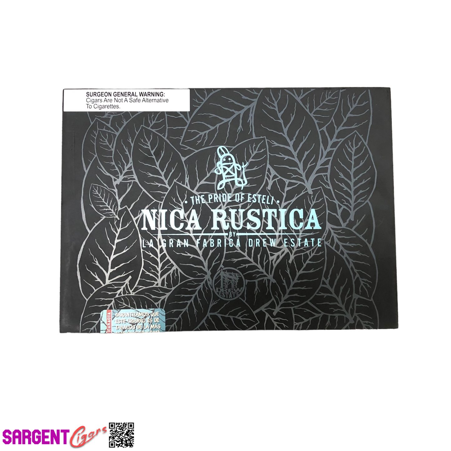 Nica Rustica Adobe Gordo Empty Wooden Cigar Box 9x6.75x3.25