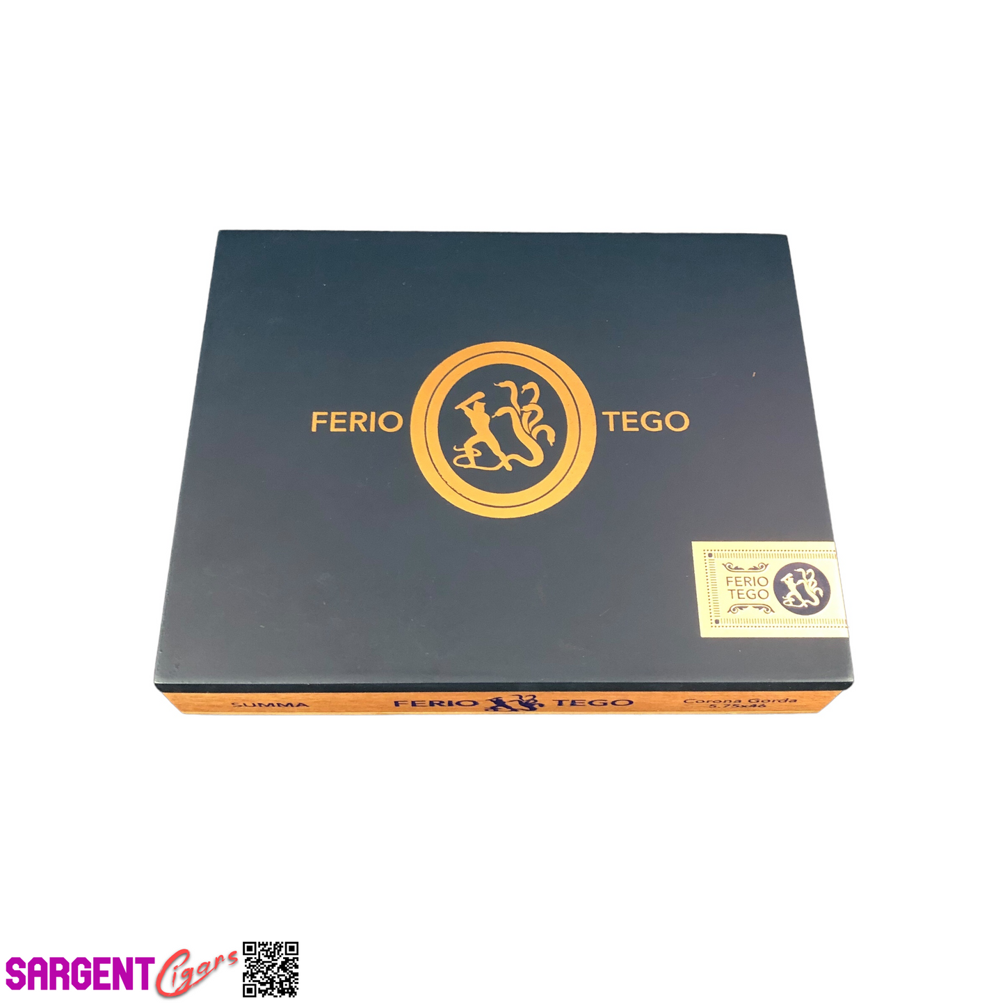 Ferio Tego Summa Corona Gorda Empty Wooden Cigar Box 8.25x6.75x1.5