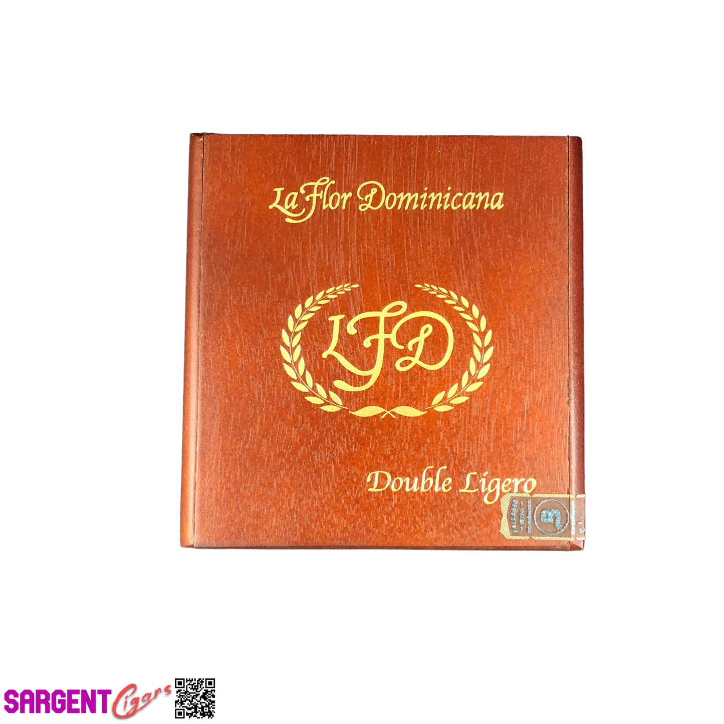 LFD Double Ligero DL660 Empty Wooden Cigar Box 5x5.5x4