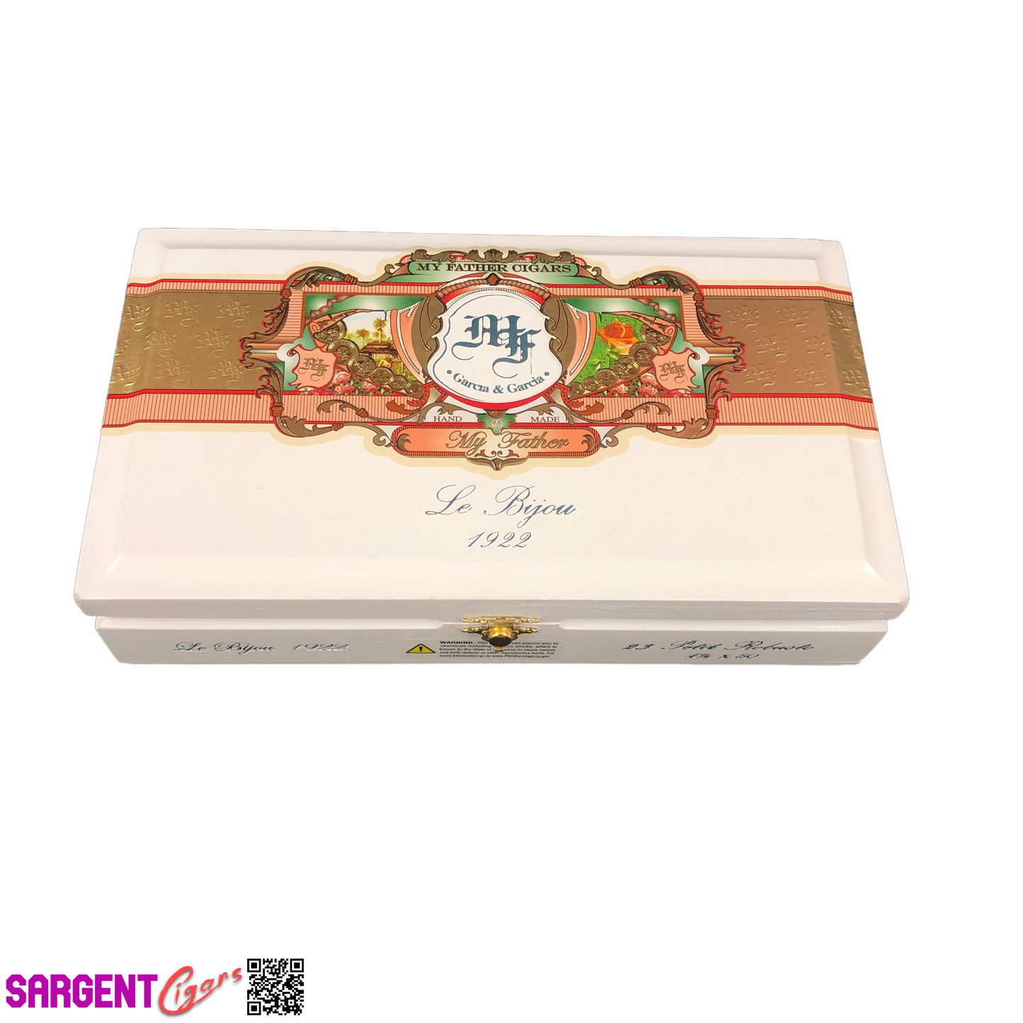 My Father Cigars Le Bijou 1922 Petite Robusto Empty Wooden Cigar Box 10.5x6x2.5