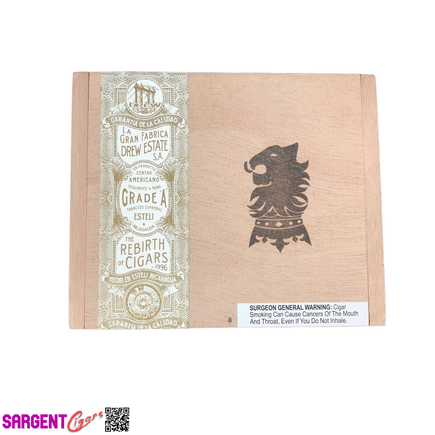 Undercrown Shade Gran Toro Empty Wooden Cigar Box 8.5x7x3