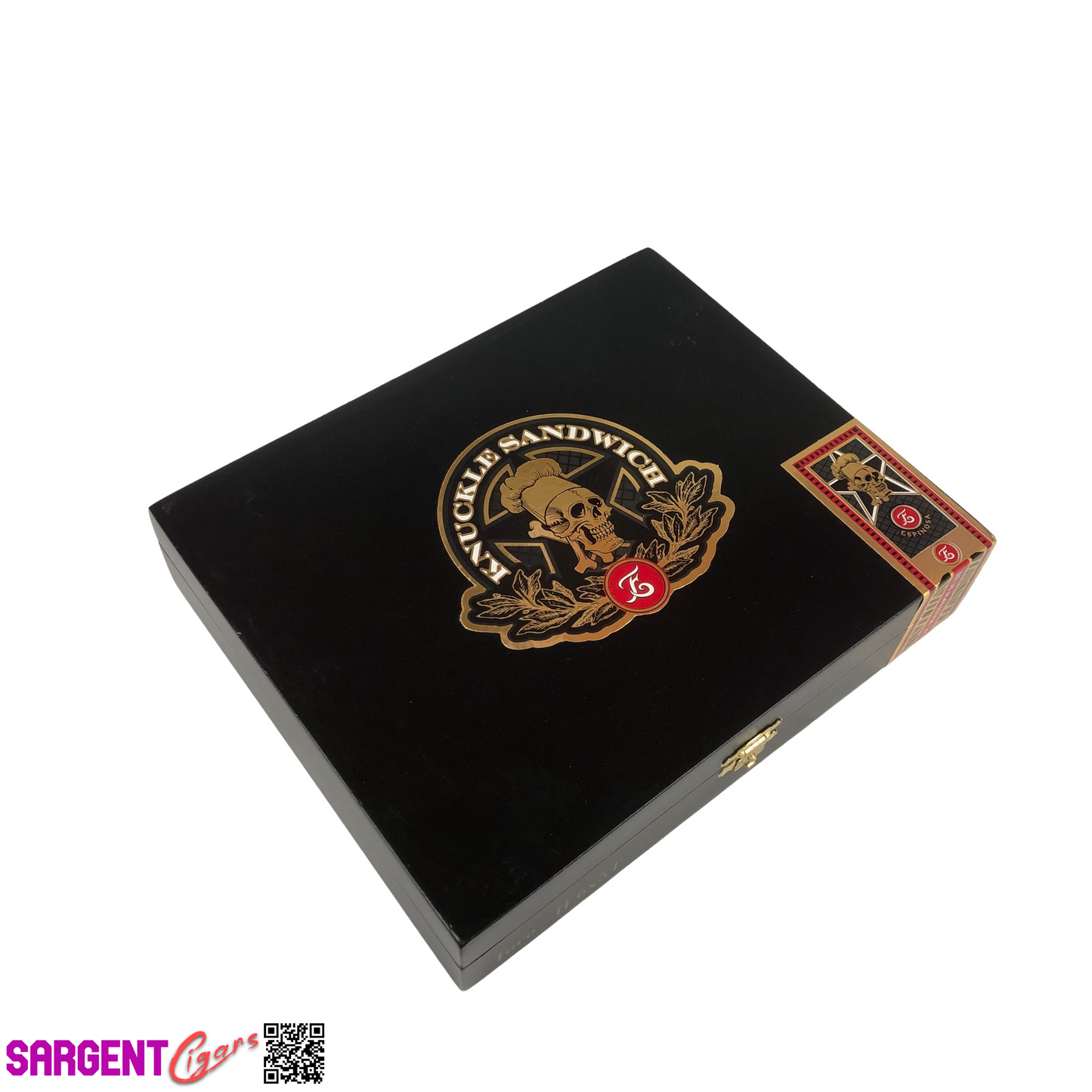 Guy Fieri Knuckle Sandwich Maduro Toro Empty Wooden Cigar Box 8.5x7x1.75