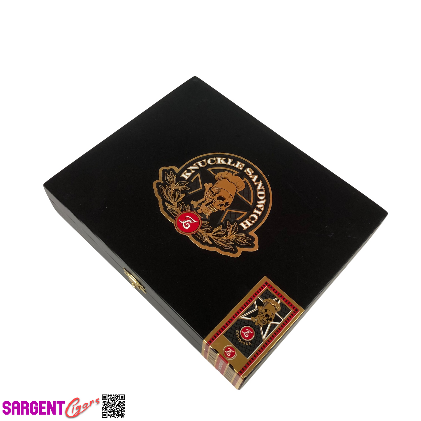 Guy Fieri Knuckle Sandwich Maduro Toro Empty Wooden Cigar Box 8.5x7x1.75